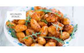 Gnocchi frais & sauce tomate  Pour 2/3 personnes