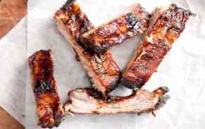 Ribs de porc marinade "barbecue"