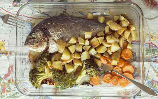 Daurade royale au four